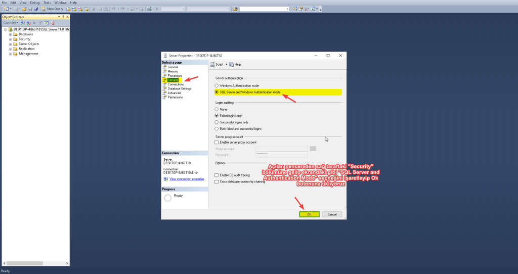 Adım 22 - Sunucu Ayaları